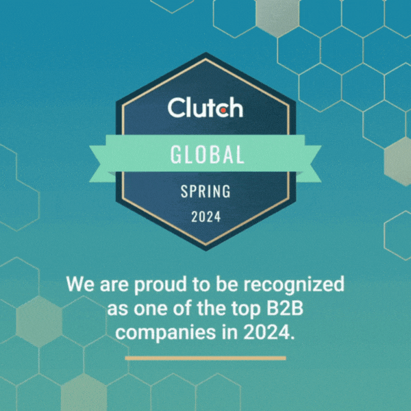 Clutch Global Spring 2024 animated badge banner