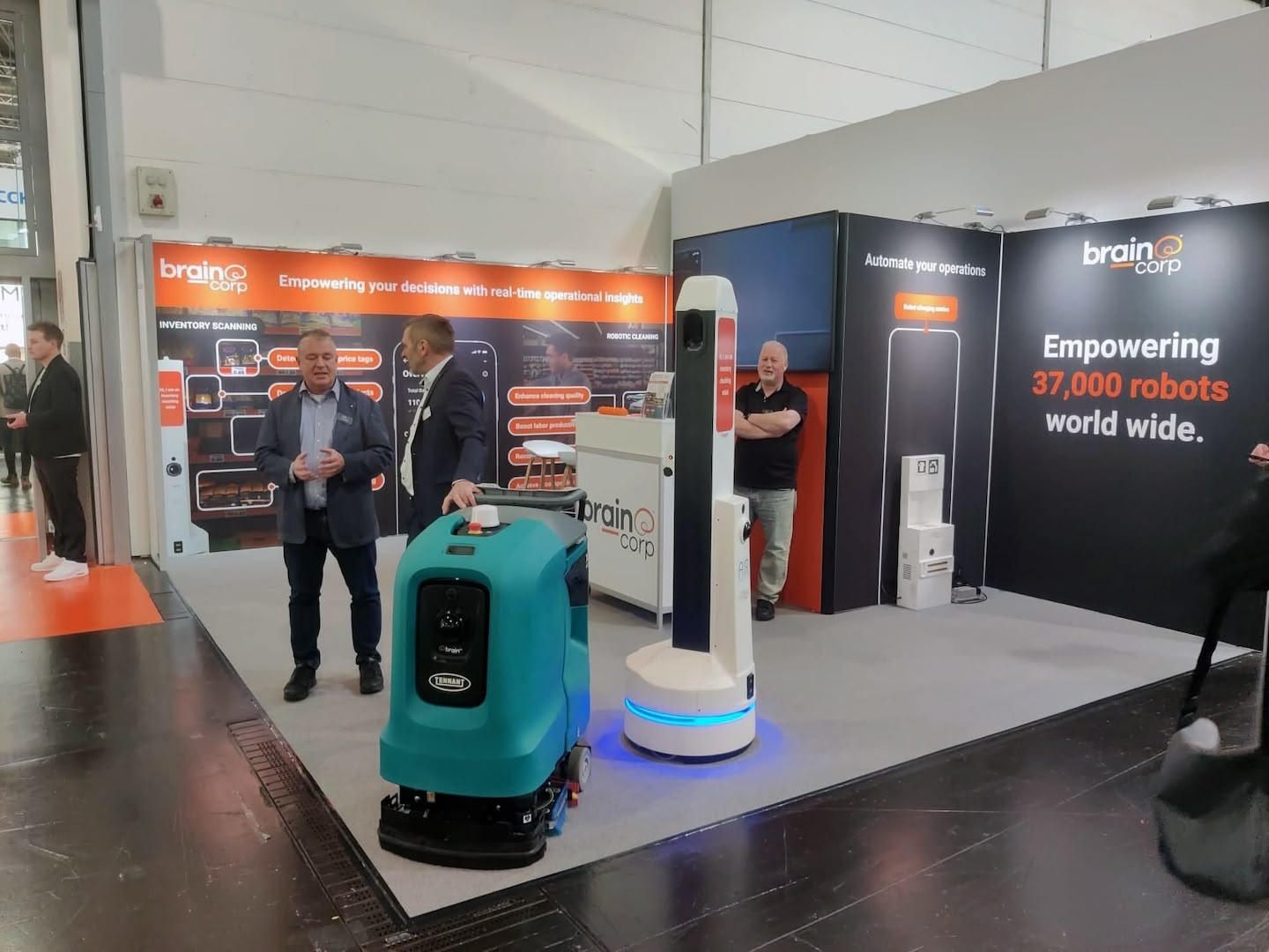 A trade show booth design for Brain Corp